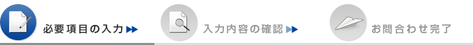 必要項目の入力